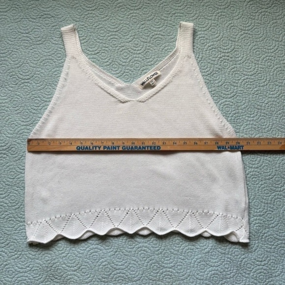 Wallflower Ivory Knit Crop Top